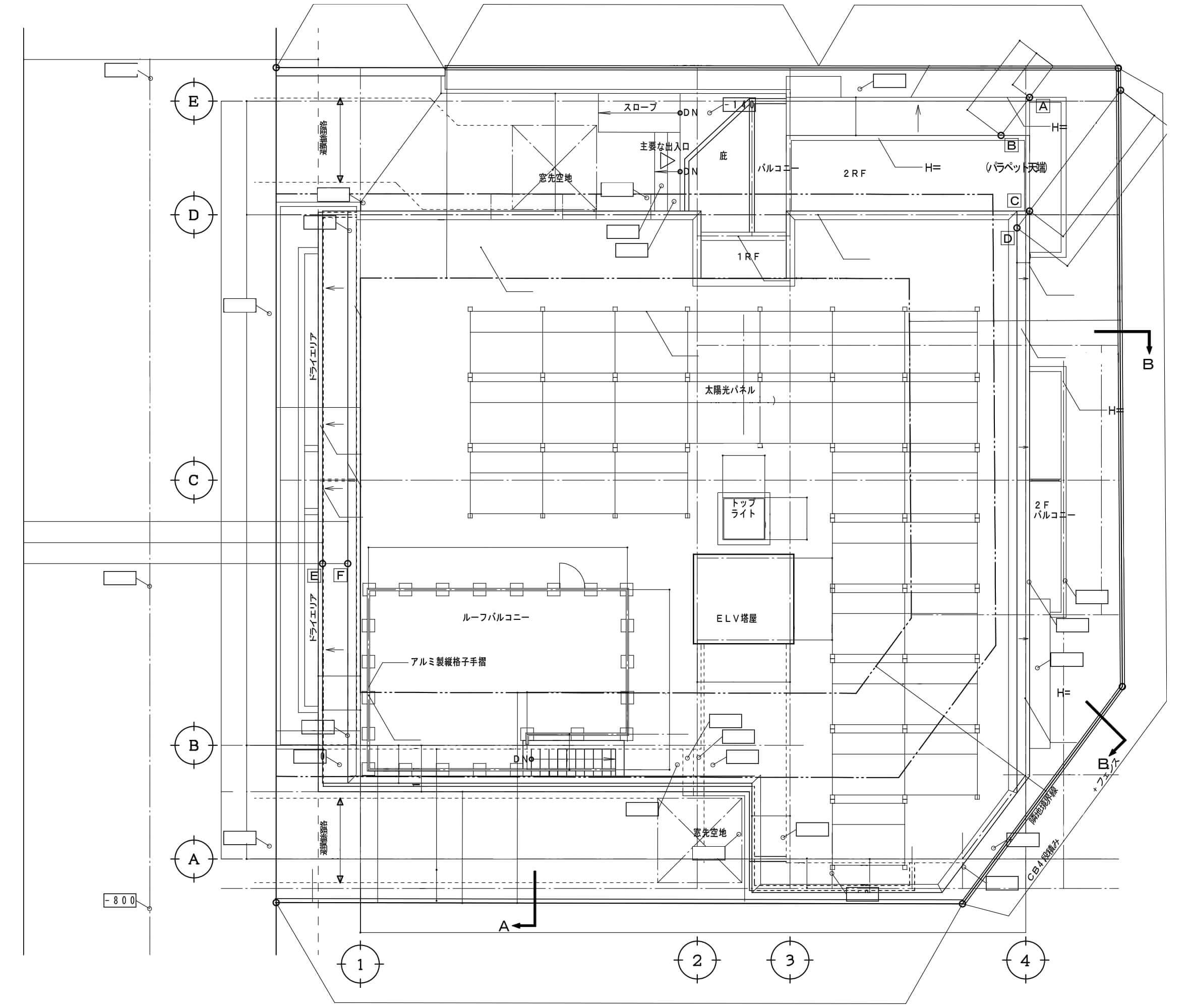 配置図兼屋上図