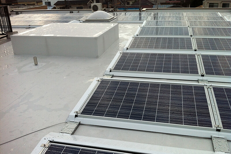 太陽電池モデュール設置